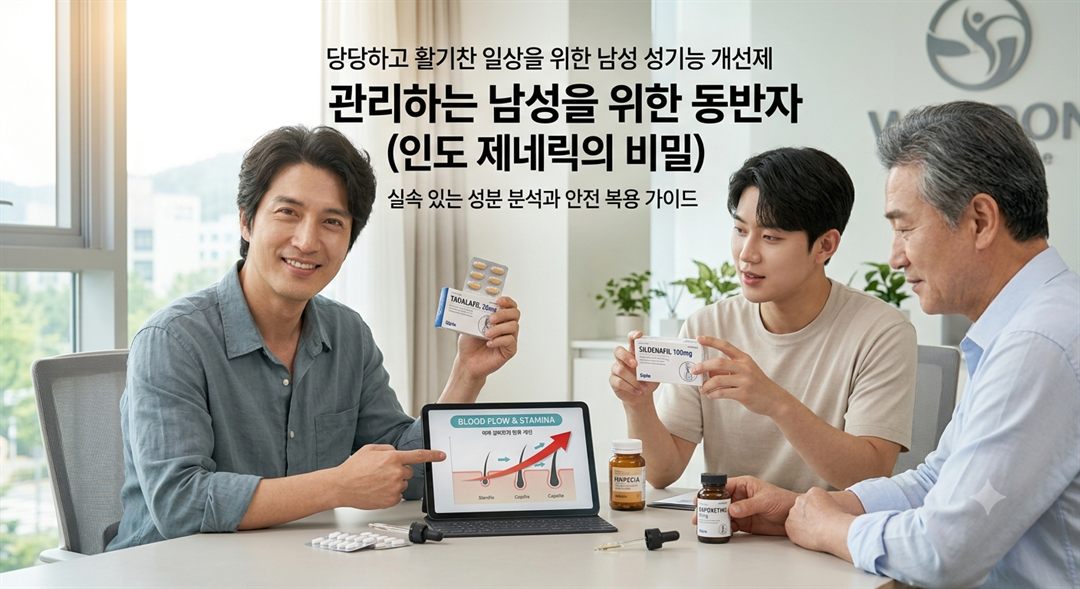 남성 성기능 개선의 동반자, 인도 제네릭의 모든 것